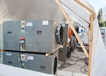 Podtlakové jednotky zabezpečujúce odsávanie a filtráciu vzduchu v kontrolovanom pásme pri azbeste, AZBESTOP by DILMUN SYSTEM