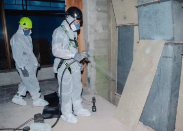 Sanácia azbestu vo vzduchotechnike v kontrolovanom pásme na objekte Úradu vlády SR v Bratislave spoločnostou AZBESTOP by DILMUN SYSTEM